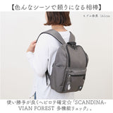 スカンジナビアンフォレスト リュック 251-KESF331 通販 リュックサック デイパック バックパック SCANDINAVIAN FOREST 多収納リュック レディース 大容量 A4 通勤 通学 軽量 軽い 撥水