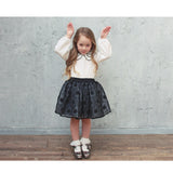 スカート キッズ 女の子 通販 ギャザースカート 04181902 チュールスカート レーススカート フォーマル 結婚式 発表会 卒園式 入学式 お花 フラワー 総レース かわいい オシャレ 可愛い