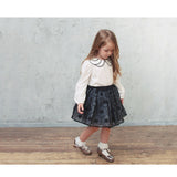 スカート キッズ 女の子 通販 ギャザースカート 04181902 チュールスカート レーススカート フォーマル 結婚式 発表会 卒園式 入学式 お花 フラワー 総レース かわいい オシャレ 可愛い