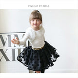 スカート キッズ 女の子 通販 チュールスカート 10006023 ギャザースカート チュチュ 発表会 結婚式 卒園式 入学式 ドット 水玉 ウエストゴム ガーリー かわいい オシャレ 可愛い