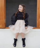 スカート キッズ 女の子 通販 チュールスカート 14302002 チュチュスカート ギャザースカート 膝丈 お花 フリル ボリューム ガーリー 発表会 卒園式 入学式 かわいい オシャレ 可愛い