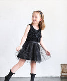 スカート キッズ 女の子 通販 チュールスカート 74012401 チュチュスカート ギャザースカート キラキラ ドット 水玉 ガーリー ウエストゴム フォーマル かわいい オシャレ 可愛い