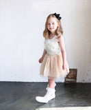 スカート キッズ 女の子 通販 チュールスカート 74012401 チュチュスカート ギャザースカート キラキラ ドット 水玉 ガーリー ウエストゴム フォーマル かわいい オシャレ 可愛い