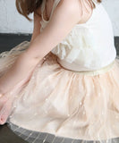 スカート キッズ 女の子 通販 チュールスカート 74012401 チュチュスカート ギャザースカート キラキラ ドット 水玉 ガーリー ウエストゴム フォーマル かわいい オシャレ 可愛い