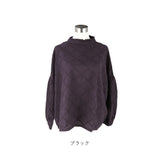 dgy ディージーワイ プルオーバー レディース 長袖 通販 シャツ ブラウス カットソー ボリューム袖 バルーン袖 スタンドネック スタンドカラー ゆったり 体型カバー 肩落ち フリル襟