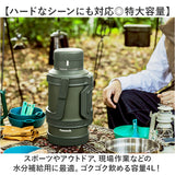 ピーコック 水筒 4リットル 通販 peacock ステンレスボトル 4L 大容量 ボトル 魔法瓶 コンテナボトル ジャグ マグ アイスジャグ マイボトル 保冷 保温 ハンドル付き 真空断熱 大きめ