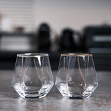 ガラス タンブラーセット 通販 ガラスタンブラー 2個セット グラス セット コップ タンブラーグラス ペア 来客用 おしゃれ ヘキサゴン ギフト プレゼント 新生活 引っ越し 結婚祝い