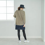 logos park ロゴスパーク プルオーバー 長袖 通販 スウェット 切替プルオーバー ナイロン 切替 切り替え 動きやすい 大人 カジュアル ベーシック 楽ちん 春 夏 秋 コクーンシルエット