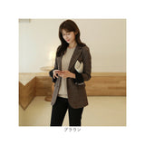 テーラードジャケット レディース 通販 テーラード ジャケット チェック ミドル丈 羽織もの 冬 秋冬 カジュアル オフィス 通勤 ビジネス 面接 就活 ライトアウター オシャレ かわいい