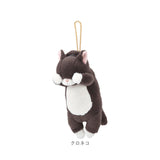 パスケース リール付き ぬいぐるみ 通販 定期入れ パスポーチ カード ホルダー カードケース カードホルダー リール ストラップ ICカード キーホルダー 伸びる やわらかい くびねっこ