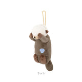 パスケース リール付き ぬいぐるみ 通販 定期入れ パスポーチ カード ホルダー カードケース カードホルダー リール ストラップ ICカード キーホルダー 伸びる やわらかい くびねっこ