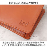 Lee リー 財布 二つ折り 通販 二つ折り財布 本革 メンズ さいふ 革財布 ブランド サイフ 小銭入れあり お財布 レザー メンズウォレット メンズ財布 コンパクト財布 ミニ財布 山羊革