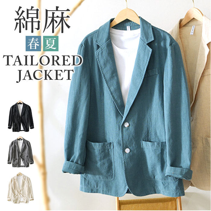 メンズ 春夏物 麻混ジャケット 盛夏対応 Lサイズ AB6 a9d 楽天市場】【スーパーセール 50%OFF 半額】 ジャケット メンズ