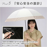 キザワ 日傘 ショート丈 通販 KIZAWA MDP08120PI 長傘 ショート丈日傘 傘 ショート かさ カサ ithm bicolor バイカラー 50cm 8本骨 手開き おしゃれ シンプル 無地 日よけ コンパクト
