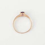 天然石 リング 通販 指輪 シルバーリング 925 ファッションリング レディース ピンクゴールド アクセサリー アメシスト 紫水晶 誕生石 アメジストリング 12号 シルバー925