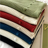 ニットセーター 通販 セーター ハーフタートルネックセーター 長袖 サイドボタン ニットトップス カジュアル シンプル レディース 大人 女性 おしゃれ ニット かわいい 可愛い