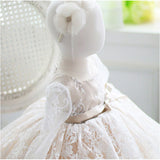 キッズ ドレス レース 通販 女の子 長袖 キッズドレス フォーマル ベビー ベビードレス セレモニー セレモニードレス ワンピース リボン かわいい おしゃれ フォーマルドレス 結婚式