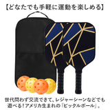 ピックルボール パドルラケット 通販 パドル ラケット ボール 4個付き セット 収納バッグ付き 軽量 丈夫 耐久性 グラスファイバー表面 グリップハンドル 練習 トレーニング 学校 クラブ