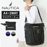 NAUTICA ノーティカ ショートバッグ 370-7520 通販 ショルダーバック ショルダー 肩掛け ななめかけ 斜めかけ サブバック マルチバック 手持ち 手提げ 撥水 はっ水 ポーチ付き メンズ