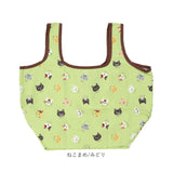 コンビニバッグ 洗える けんばん 通販 レッスンバッグ コンビニバック エコバック エコバッグ レッスンバック コンパクト 持ち運び ネコ ねこ 猫 音楽 鍵盤 ミュージック かわいい
