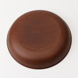 ラウンドプレート 通販 日本製 木目 直径22.5cm×高さ4cm カフェランチプレート 取り皿 食洗機対応 電子レンジ対応 おしゃれ オシャレ 食器 かわいい 軽い アウトドア カフェ