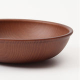 ラウンドプレート 通販 日本製 木目 直径22.5cm×高さ4cm カフェランチプレート 取り皿 食洗機対応 電子レンジ対応 おしゃれ オシャレ 食器 かわいい 軽い アウトドア カフェ