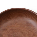 ラウンドプレート 通販 日本製 木目 直径18cm×高さ4cm 取り皿 カフェランチプレート 電子レンジ対応 食洗機対応 おしゃれ オシャレ かわいい 食器 軽い バーベキュー ギフト お祝い