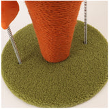 猫 爪とぎ ポール 通販 キャットタワー つめとぎ 爪研ぎ 爪研ぎポール 爪とぎポール 麻縄 サイザル麻 ニンジン にんじん ねこ ネコ キャット おもちゃ インテリア 猫用爪とぎ 爪とぎ用品