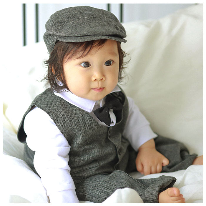 男の子 フォーマルスーツ タキシード 風 カバーオール ベビー フォーマルスーツ 男の子 キッズ 子供服 紳士