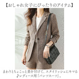 ジャケット ショートパンツ セットアップ 通販 パンツスーツ 上下セット キュロットスーツ レディース ショート丈 カジュアル グレンチェック 千鳥格子 セレモニースーツ ビジネススーツ