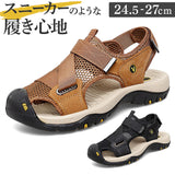 スポーツサンダル メンズ 通販 サンダル 夏 靴 くつ クツ ビーチサンダル コンフォート おしゃれ オシャレ かっこいい フラット 滑りにくい つま先保護 水陸両用 面ファスナー メッシュ