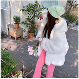 ファーコート レディース 通販 コート ボリュームファーコート フェイクファー フード付き ジャケット 羽織 羽織り 厚め もこもこ ボリューム もふもふ 冬 アウター かわいい おしゃれ