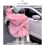 ファーコート レディース 通販 コート ボリュームファーコート フェイクファー フード付き ジャケット 羽織 羽織り 厚め もこもこ ボリューム もふもふ 冬 アウター かわいい おしゃれ