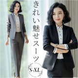 レディース スーツ セットアップ ビジネス 通販 パンツスーツ 上下セット レディーススーツ ビジネススーツ セレモニースーツ フォーマルスーツ 長袖 無地 ビジカジ リクルート 通勤
