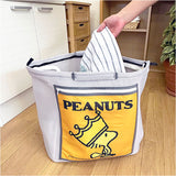 ランドリーバッグ 折りたたみ 通販 日本製 スヌーピー グッズ 自立するランドリーバッグ ランドリーバスケット 洗濯ネット 収納かご 洗濯用品 ランドリー用品 コインランドリー 持ち運び