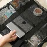 ランドリーバッグ メッシュ 通販 ビーチバッグ 大容量 おしゃれ トートバッグ 大きい 洗濯物 プール 海 折りたたみ ビーチ 肩掛け レジャー プールバッグ スイミング コンパクト 折り畳み