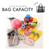 ランドリーバッグ メッシュ 通販 ビーチバッグ 大容量 おしゃれ トートバッグ 大きい 洗濯物 プール 海 折りたたみ ビーチ 肩掛け レジャー プールバッグ スイミング コンパクト 折り畳み