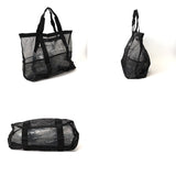 ランドリーバッグ メッシュ 通販 ビーチバッグ 大容量 おしゃれ トートバッグ 大きい 洗濯物 プール 海 折りたたみ ビーチ 肩掛け レジャー プールバッグ スイミング コンパクト 折り畳み