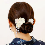 和装 髪飾り 通販 ヘアアクセサリー ヘアアクセ つまみ細工 へッドアクセサリー 着物 髪飾りセット uピン コーム ピン ヘアピン まとめ髪 お団子 ヘア 結婚式 成人式 卒業式 浴衣