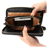 本革 長財布 ジッパー 通販 財布 お財布 ウォレット カードホルダー ロングウォレット RFID スキミング防止 レザー 大容量 ラウンドファスナー ファスナー カード 小銭入れ お札入れ