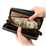 本革 長財布 ジッパー 通販 財布 お財布 ウォレット カードホルダー ロングウォレット RFID スキミング防止 レザー 大容量 ラウンドファスナー ファスナー カード 小銭入れ お札入れ