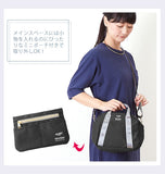 ショルダーバッグ anello アネロ 通販 ミニボストン ミニショルダー レディース メンズ 2WAY ミニサイズ かわいい おしゃれ ポケット多い ショルダー ポーチ付 ボストンバッグ 杢調 シンプル 無地 ブラック ネイビー ミニボストン2WAYショルダーバッグ バッグ バック 鞄 - バックヤードファミリー