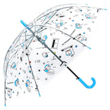 ビニール傘 子供 通販 キャラクター 50cm 長傘 丈夫 軽量 ワンタッチ傘 ジャンプ傘 ジャンプ  ワンタッチ 雨傘 傘 グラスファイバー 親骨 ATTAIN アテイン Disney ディズニー ラプンツェル クリア キッズ 女の子 かわいい ポリエチレン POE - バックヤードファミリー