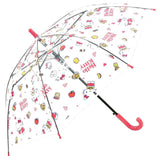 ビニール傘 子供 通販 キャラクター 50cm 長傘 丈夫 軽量 ワンタッチ傘 ジャンプ傘 ジャンプ  ワンタッチ 雨傘 傘 グラスファイバー 親骨 ATTAIN アテイン Disney ディズニー ラプンツェル クリア キッズ 女の子 かわいい ポリエチレン POE - バックヤードファミリー