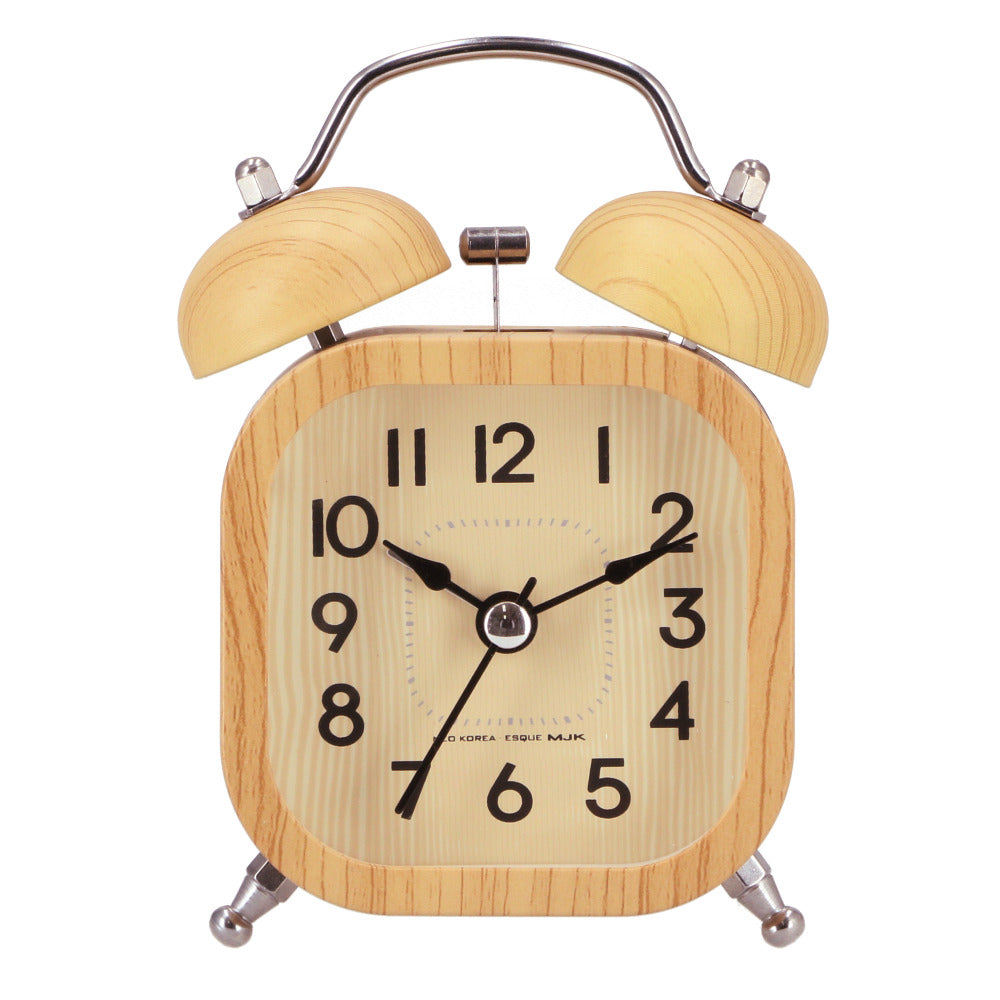 木彫デザインの目覚まし時計 - インテリア時計