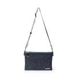 サコッシュ メンズ ブランド 通販 INNFITH インフィス 55736 デニムサコッシュ コットン100% ブランド INNFITH インフィス レディース B5 iPad シンプル たっぷり 収納 3分割 ファスナー マグネット 撥水性 ビジネス 色落ちしにくい 摩擦堅牢度