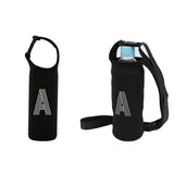 水筒 カバー のみ 通販 500ml ショルダー ボトルホルダー ボトルカバー ボトルケース ストラップ 肩掛け 斜めがけ 手持ち ハンドル おしゃれ シンプル アルファベット 軽量 軽い 衝撃吸収 結露防止 水筒ケース