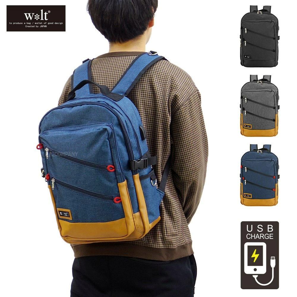 希少！】W< パクパク リュック(ブラウン)