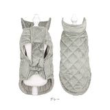 犬 冬 服 暖かい 通販 犬の服 犬服 秋冬 防寒 あったか ベスト キルト おしゃれ シンプル マジックテープ 面ファスナー おでかけ お散歩 小型犬 超小型犬 中型犬 大型犬 ネイビー ライトブルー グレー ピンク ドッグウェア ドッグウエア 犬用品 ペット ペットグッズ