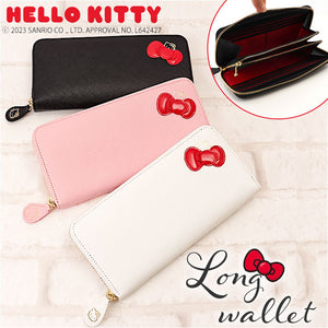 HELLO KITTY キティ 長財布 通販 財布 レディース ラウンドファスナー 長サイフ 長さいふ さいふ サイフ ハローキティ キティちゃん ウォレット 本革 革 レザー 小銭入れ 大人